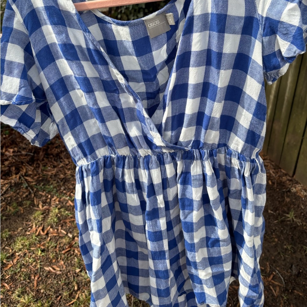 Gingham picnic summer dress